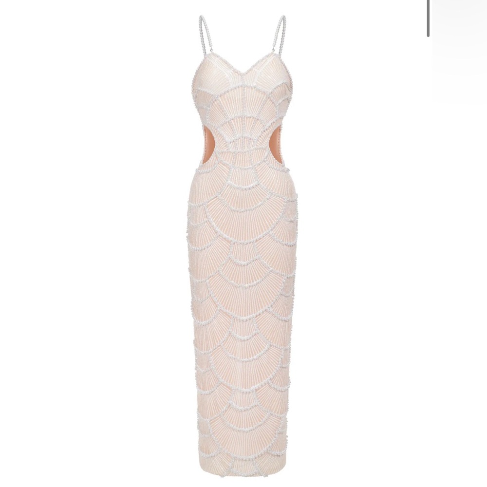 Elegant White Cutout Maxi Dress